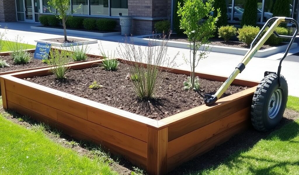 Garden Bed Installation Near Uxbridge