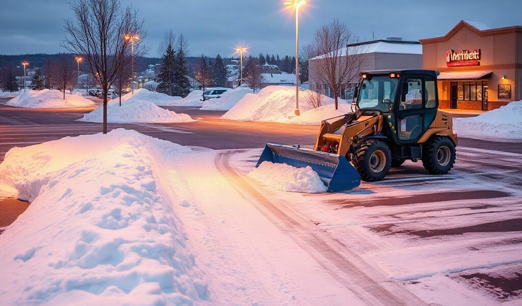 Commercial Snow Plowing In Mount Albert